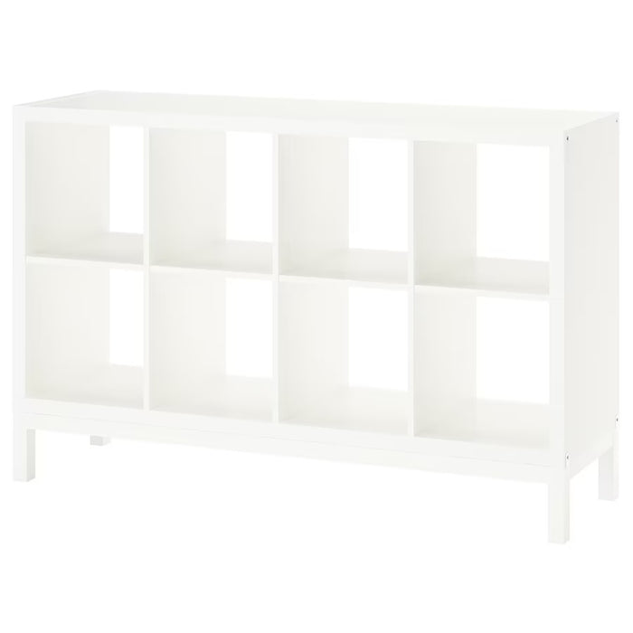 KALLAX 2X4 with underframe, White/white, 147x94cm