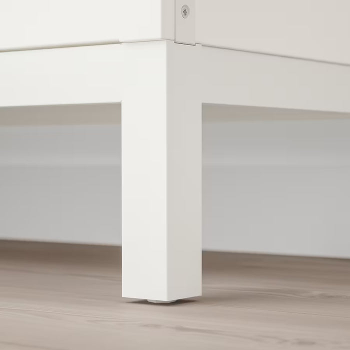 KALLAX 2X4 with underframe, White/white, 147x94cm