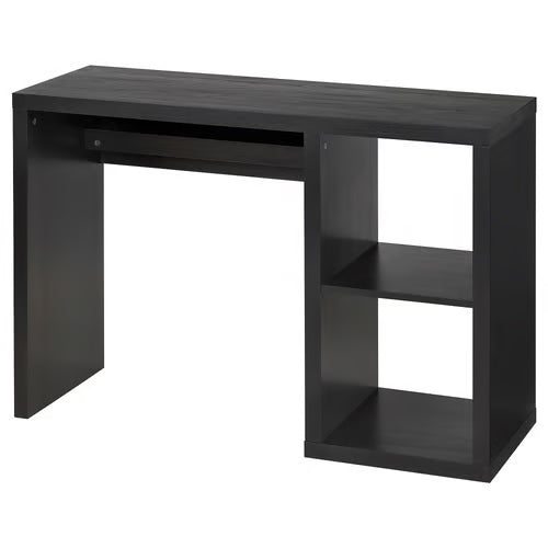 KALLAX Desk, Black-brown, 111x39cm