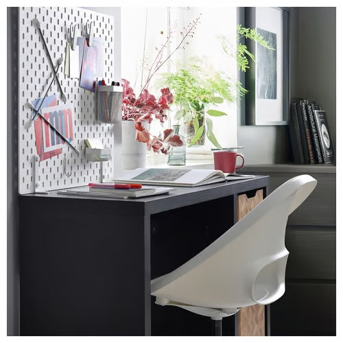 KALLAX Desk, Black-brown, 111x39cm