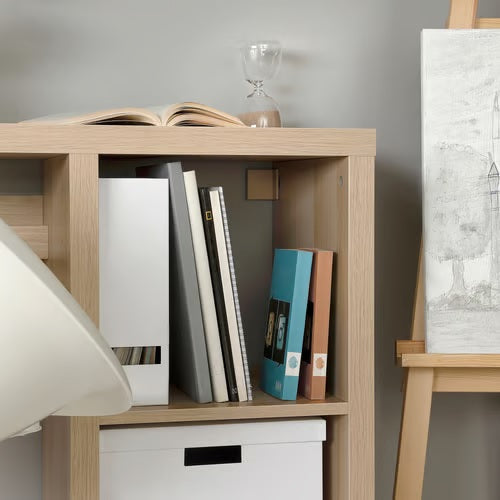 KALLAX Desk, White stained oak effect, 111x39cm