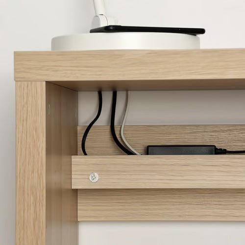KALLAX Desk, White stained oak effect, 111x39cm