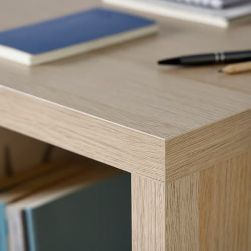 KALLAX Desk, White stained oak effect, 111x39cm