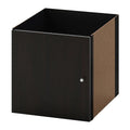 KALLAX insert with door, Black-brown