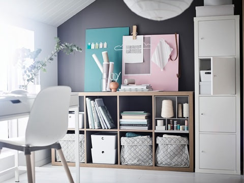 KALLAX insert with door, White