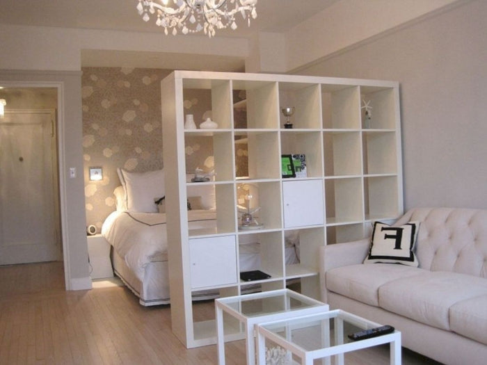 KALLAX insert with door, White