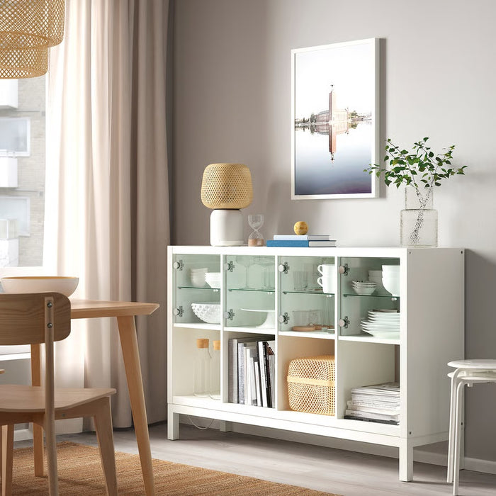 KALLAX insert with glass door, White, 33x33cm