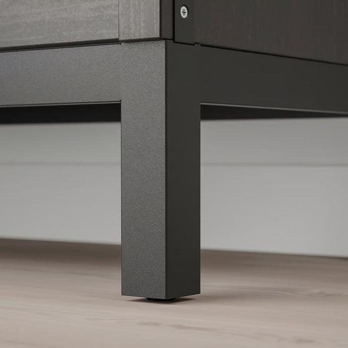 KALLAX steel leg frame, Black, 147cm units (4 blocks)