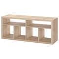 KALLAX TV bench, White stained oak effect, 147x60cm