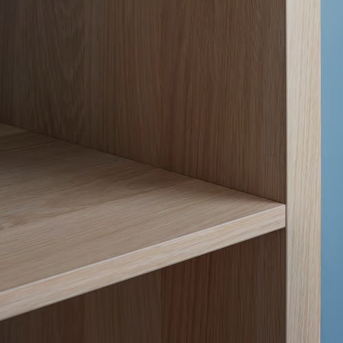 KALLAX TV bench, White stained oak effect, 147x60cm