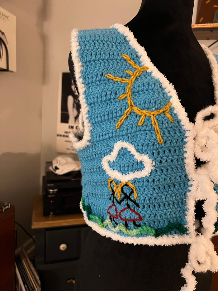 kids’ drawing stick figure vest