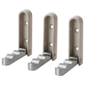 KLYKET Folding hook, Aluminium/beige, 3pack