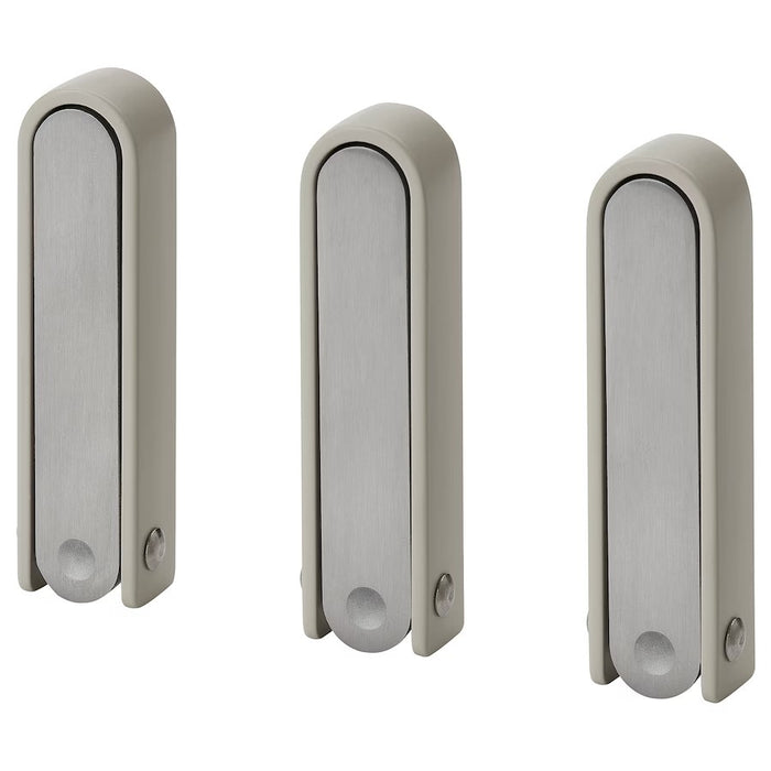 KLYKET Folding hook, Aluminium/beige, 3pack