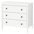 KOPPANG Chest of 3 drawers, White, 90x83cm