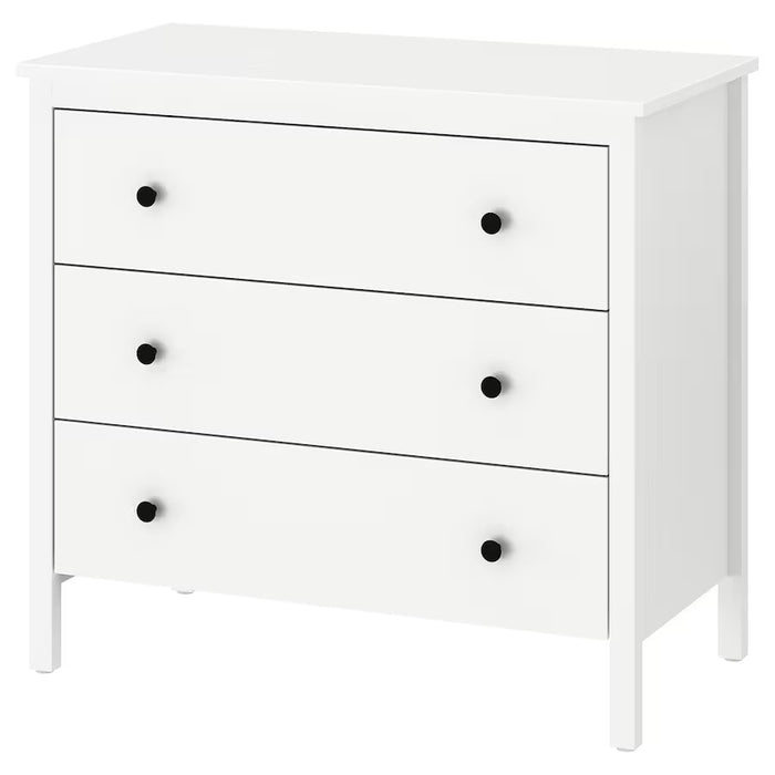 KOPPANG Chest of 3 drawers, White, 90x83cm