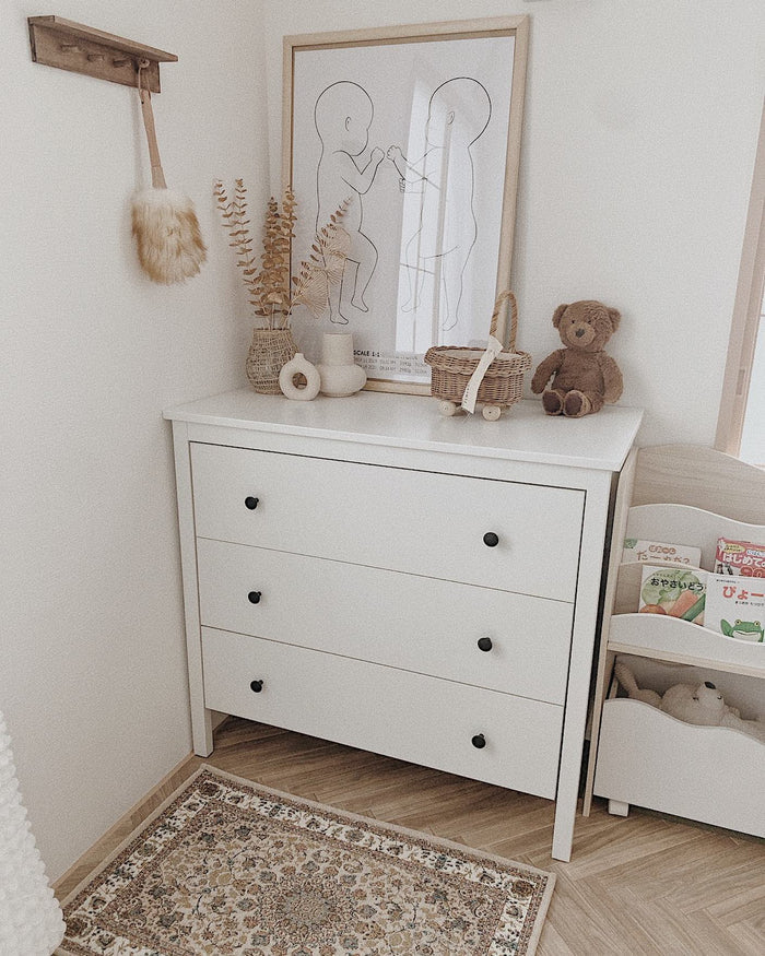 KOPPANG Chest of 3 drawers, White, 90x83cm