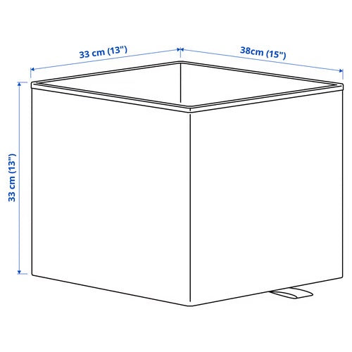 KOSINGEN Box, Light grey, 33x38x33cm