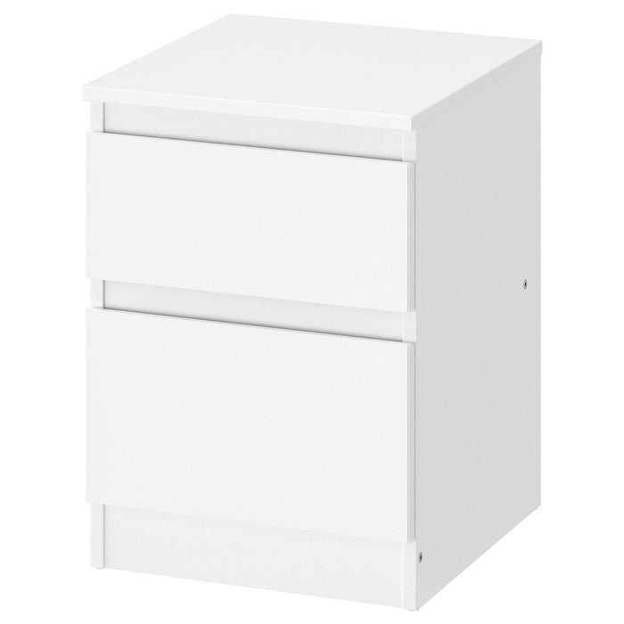 KULLEN Chest of 2 drawers/bedside table, 35x49cm, White