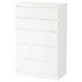 KULLEN Chest of 5 drawers, 70x112cm, White