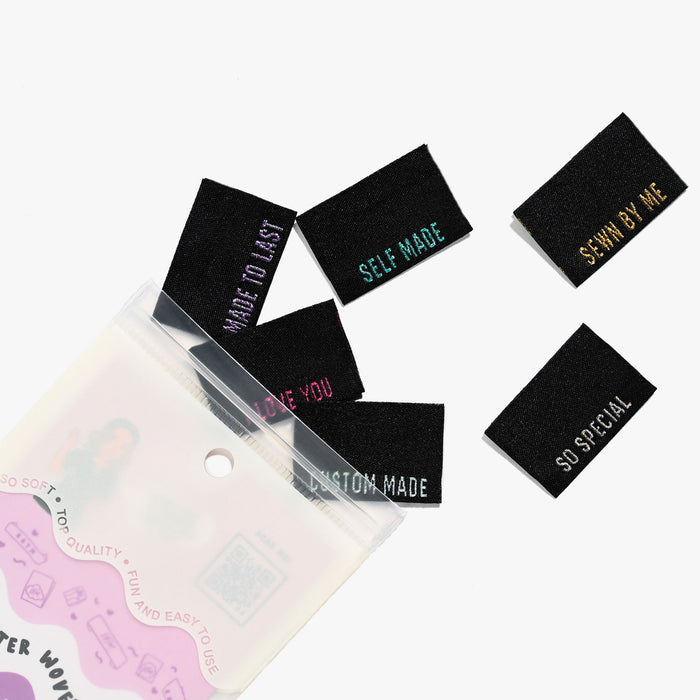 Kylie and the Machine - Woven Labels - Metallic Side Seam - Black