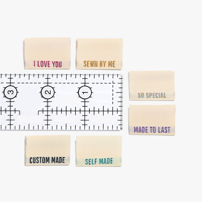 Kylie and the Machine - Woven Labels - Metallic Side Seam - Cream