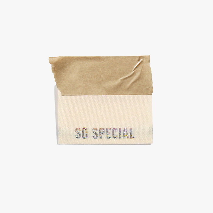 Kylie and the Machine - Woven Labels - Metallic Side Seam - Cream