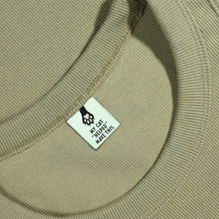 Kylie and the Machine - Woven Labels - "My Cat 'Helped' Make This"