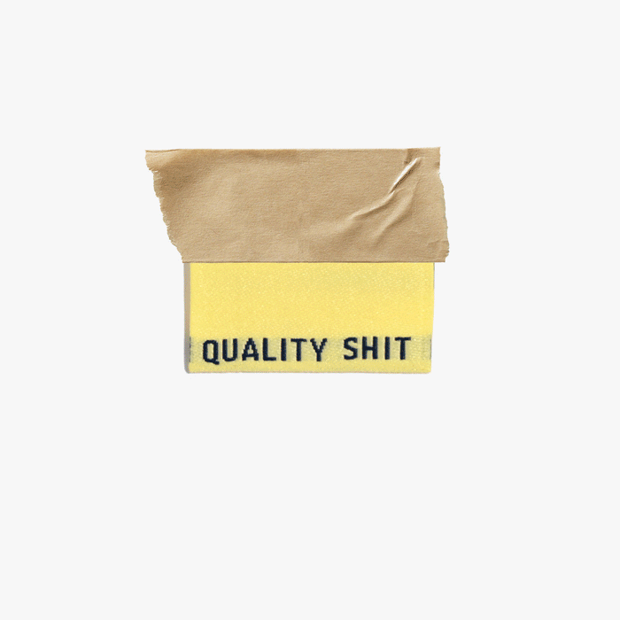 Kylie and the Machine - Woven Labels - "Quality Sh*t" (Pastel)