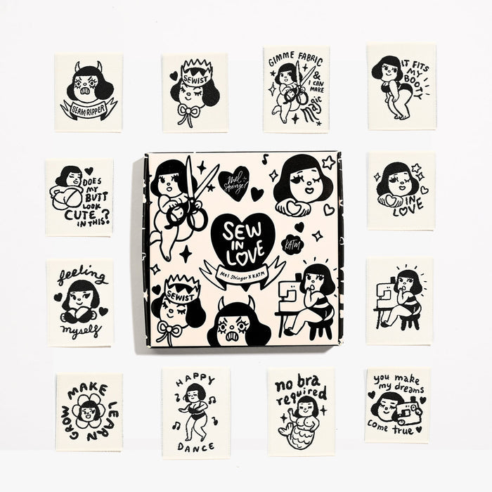 Kylie and the Machine - Woven Labels - "SEW-IN LOVE + FEELING YOURSELF" Mel Stringer x KATM