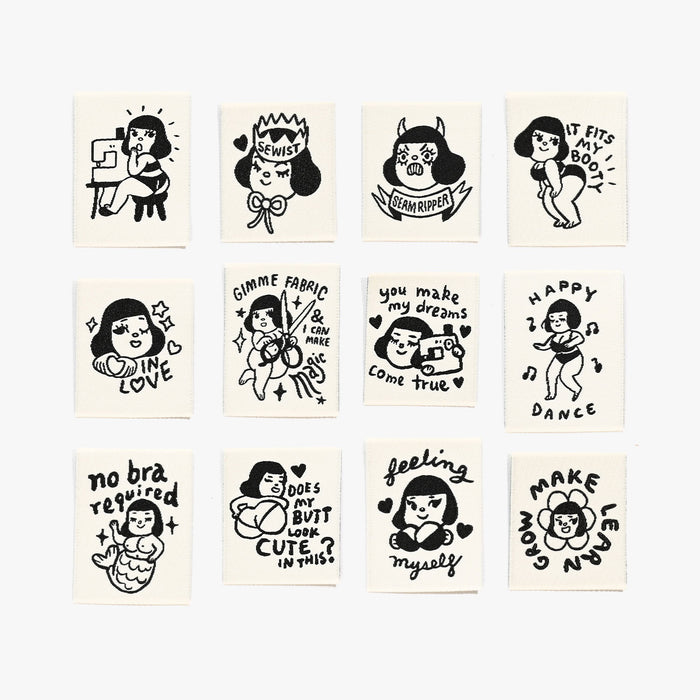 Kylie and the Machine - Woven Labels - "SEW-IN LOVE + FEELING YOURSELF" Mel Stringer x KATM