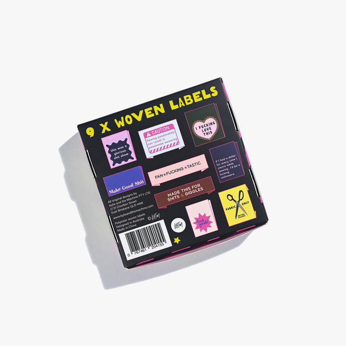 Kylie and the Machine - Woven Labels - The Sweary Sewist #4 Multipack