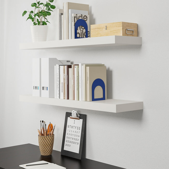 LACK Floating wall shelf, 110X26cm, White