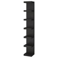 LACK Wall shelf unit, Black-brown, 30x190cm