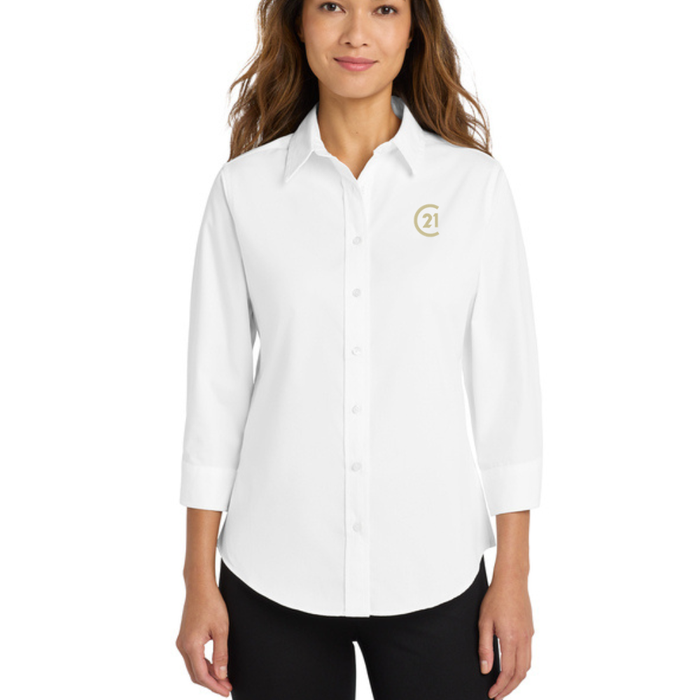 Ladies 3/4-Sleeve Easy Care Shirt