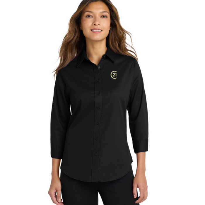 Ladies 3/4-Sleeve Easy Care Shirt