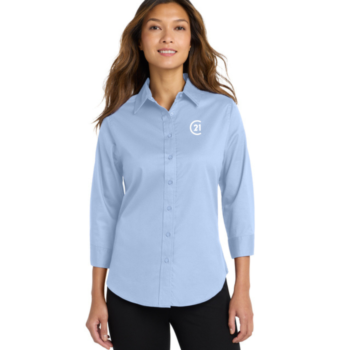 Ladies 3/4-Sleeve Easy Care Shirt