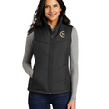 Ladies Black Quilted Vest - Your Logo/Embroidery