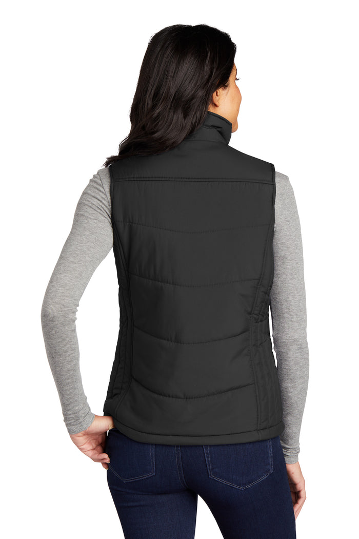 Ladies Black Quilted Vest - Your Logo/Embroidery