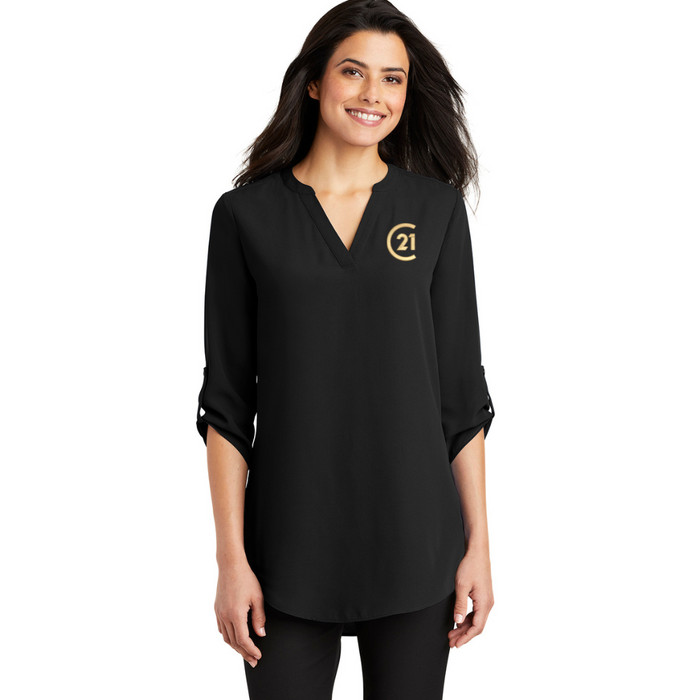 Ladies Chiffon Blouse, Black