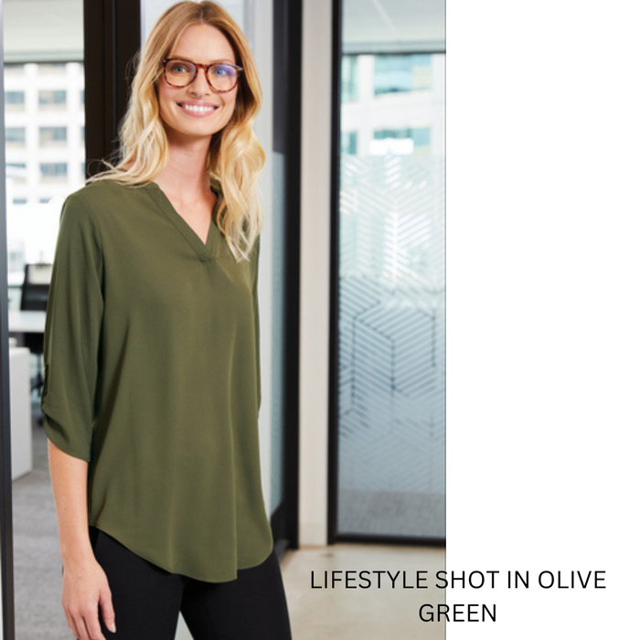 Ladies Chiffon Blouse, Black