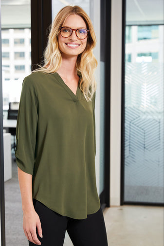 Ladies Chiffon Blouse, Cream