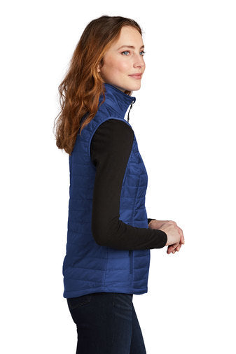 Ladies Cobalt Blue Packable Puffy Vest - C21®