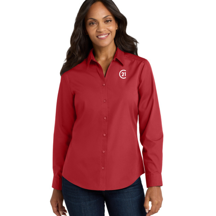 Ladies Long Sleeve Poplin Shirt - C21®