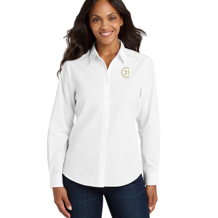 Ladies Long Sleeve Poplin Shirt - C21®