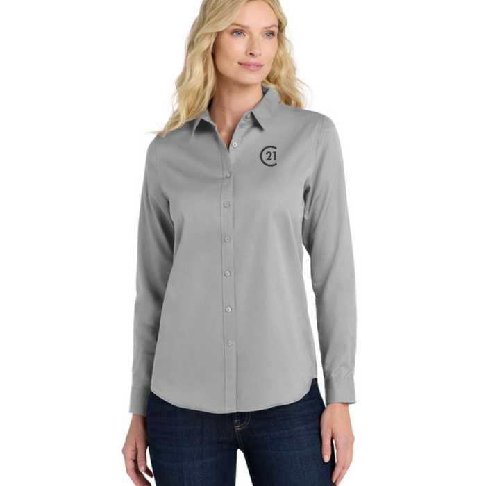 Ladies Long Sleeve Superpro Twill Shirt