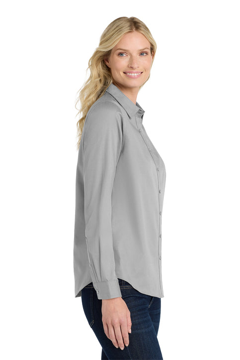 Ladies Long Sleeve Superpro Twill Shirt