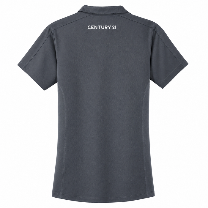 Ladies Slate Grey Signature Diamond Polo | C21 Left Chest + CENTURY 21 Back