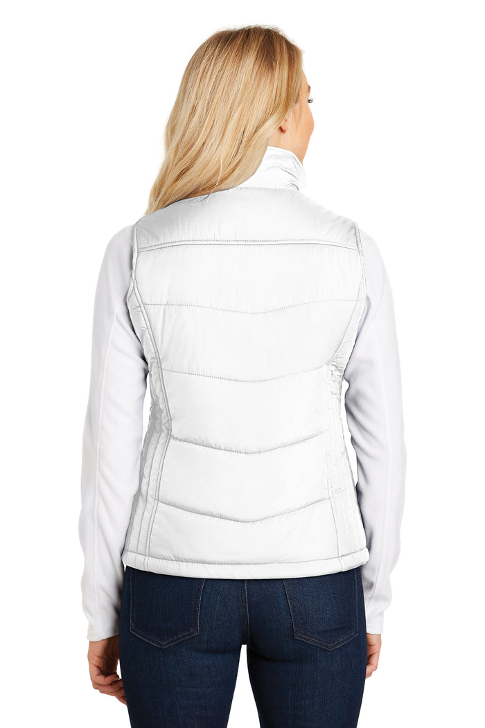 Ladies White Ladies Quilted Vest