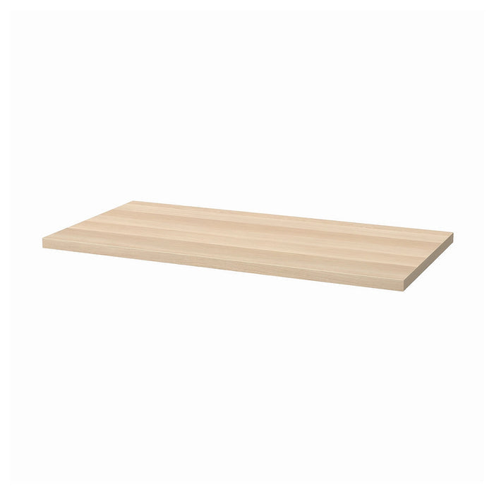 LAGKAPTEN Table top, White stained oak effect, 120x60cm