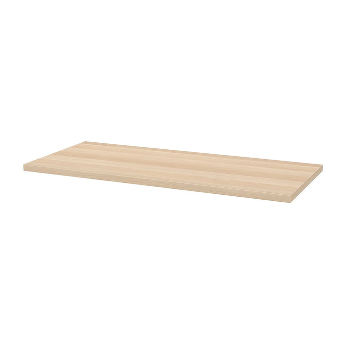 LAGKAPTEN Table top, White stained oak effect, 140x60cm